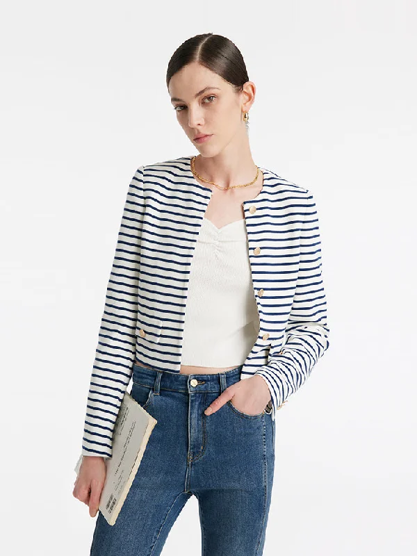 Blue and White stripe / M