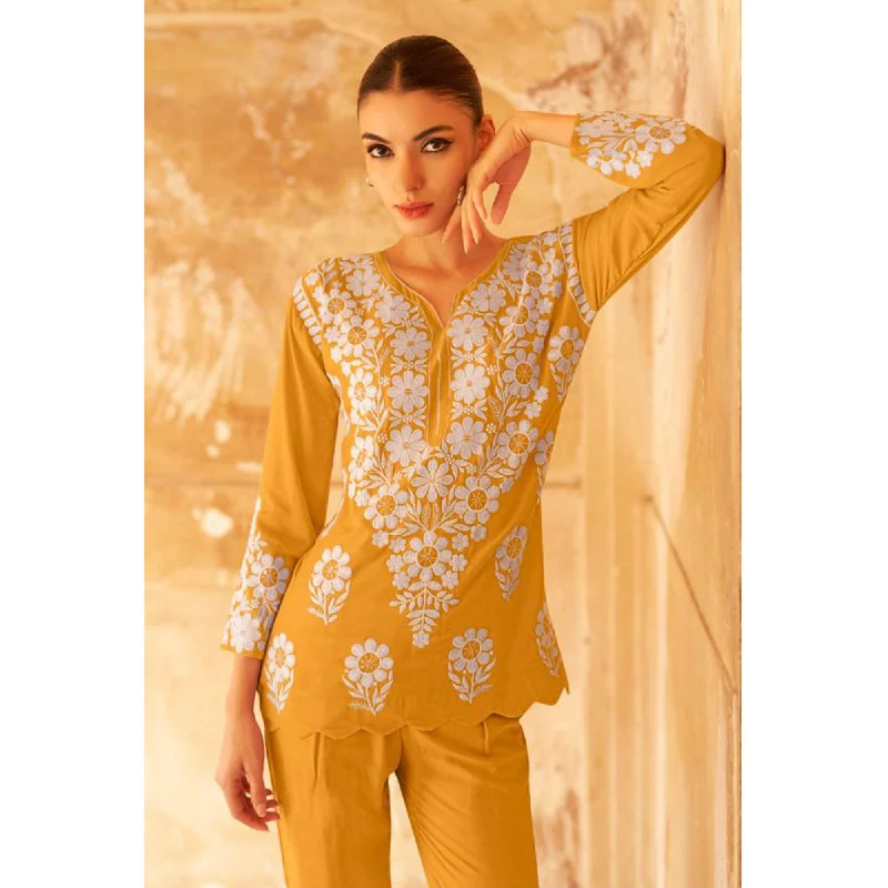 mustard-floral-embroidered-rayon-co-ord-set