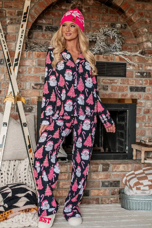 preorder-holiday-traditions-silky-printed-pajama-set-pink-santa-print