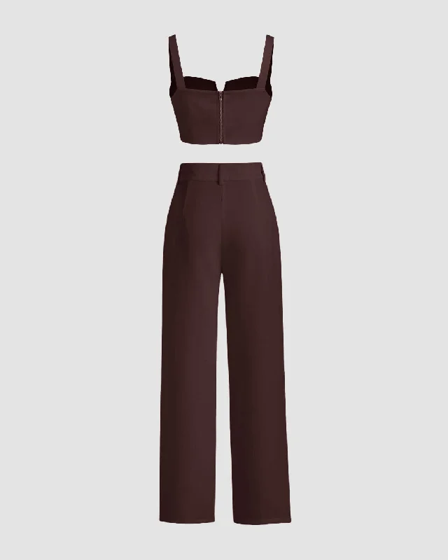 two-piece-set-aesthetics-brown-top-with-trouser