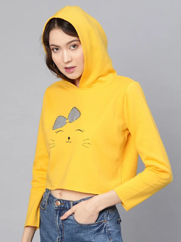 Yellow Kitty Sweatshirt