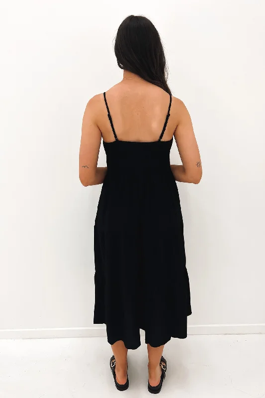 Bridey Midi Dress Black