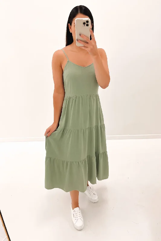 Bridey Midi Dress Sage