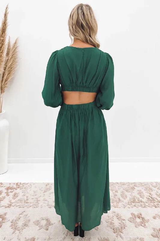 Dola Maxi Dress Emerald