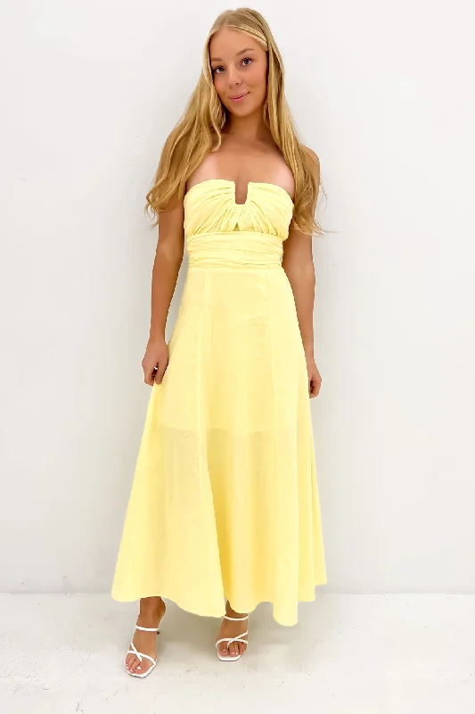 Enya Maxi Dress Yellow