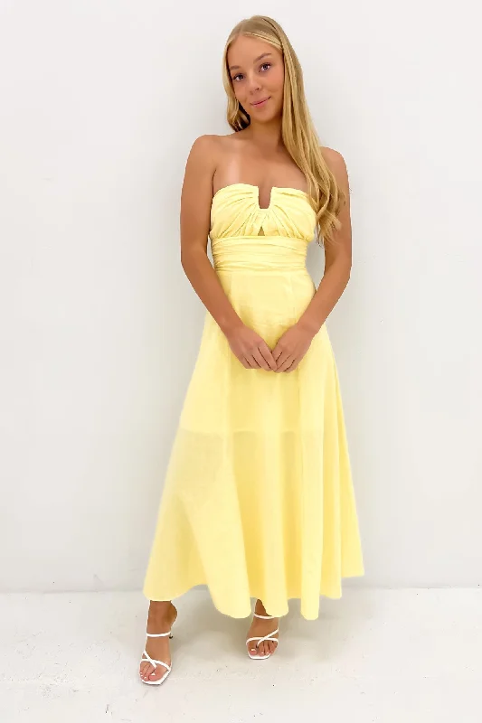 Enya Maxi Dress Yellow