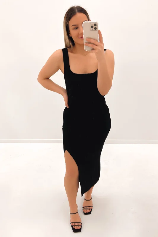 Jaspar Midi Dress Black