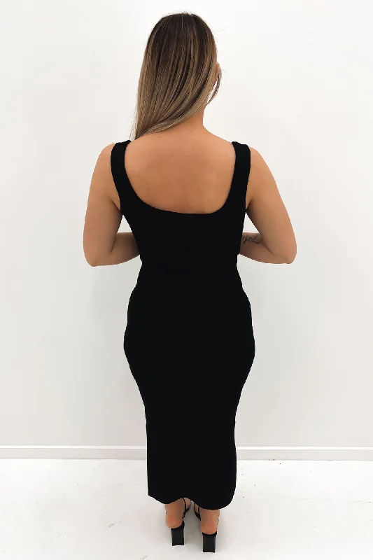 Jaspar Midi Dress Black