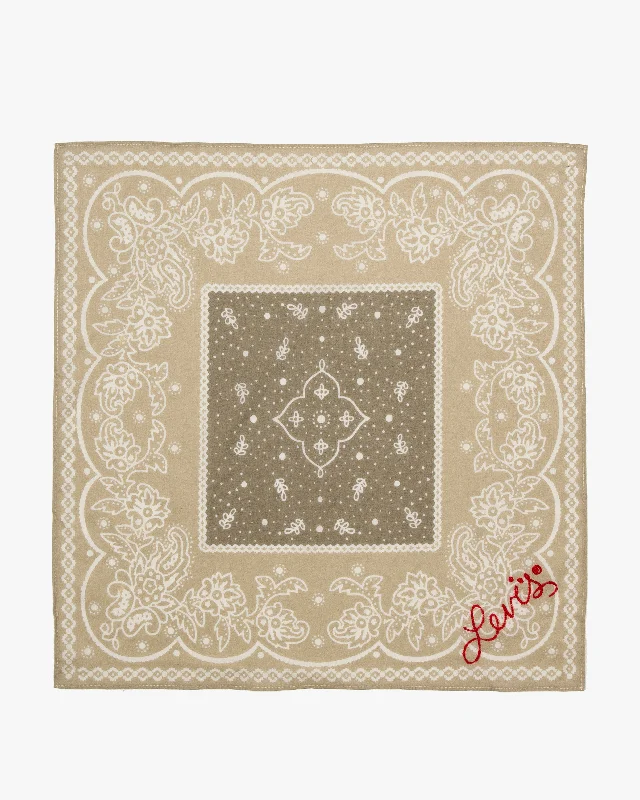 Levi's® Elevated Paisley Bandana - Cream