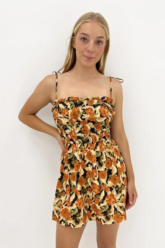 Margot Floral Mini Dress Print