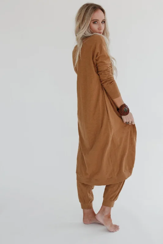 3bn-set-to-go-textured-jumpsuit-and-cardigan-set-camel