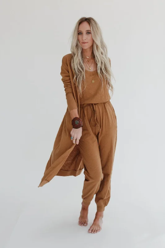 3bn-set-to-go-textured-jumpsuit-and-cardigan-set-camel