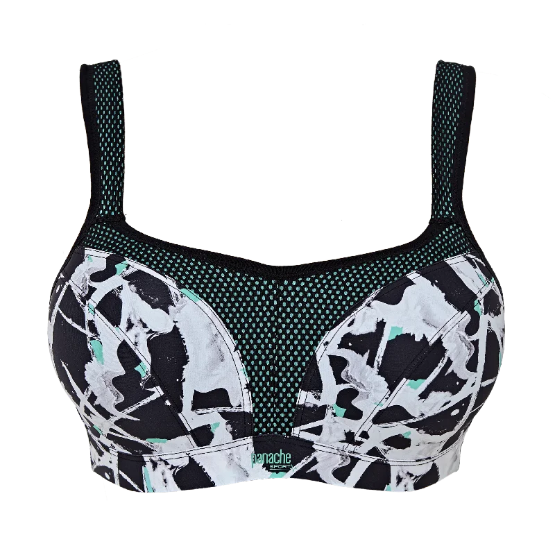 Panache Underwire Sports Bra in Graffiti Print