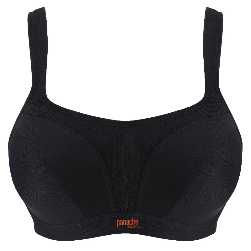 Panache Underwire Sports Bra In Black