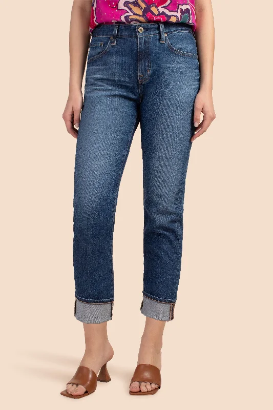 AG DARK WASH SLOUCHY SLIM EX-BOYFRIEND JEAN