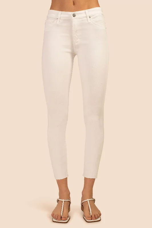 AG WHITE FARRAH ANKLE SKINNY JEAN