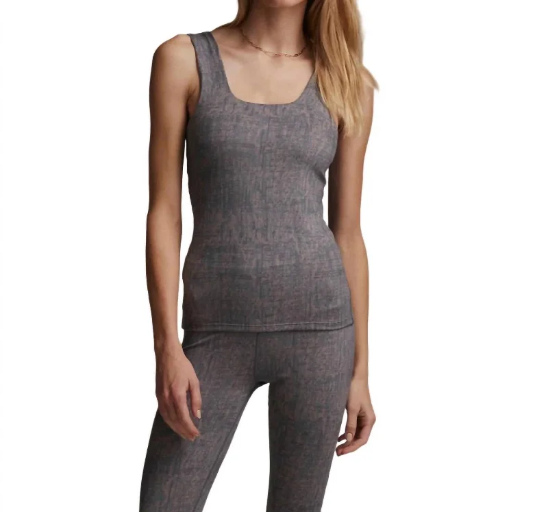 Aletta Tank Top In Blue Grey Dust