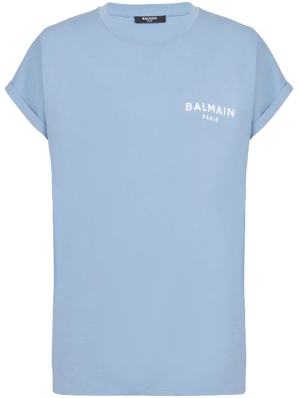 Balmain Flock Detail T-Shirt