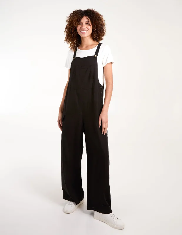 black-dungaree-with-buttons