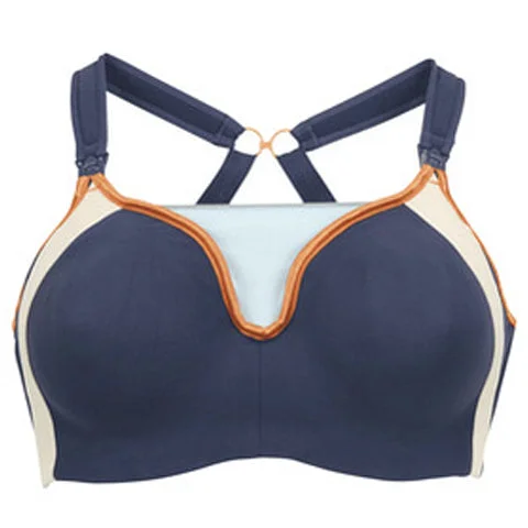 Cake Orange Zest Pro Impact Flex Wire Sports Nursing Bra Navy