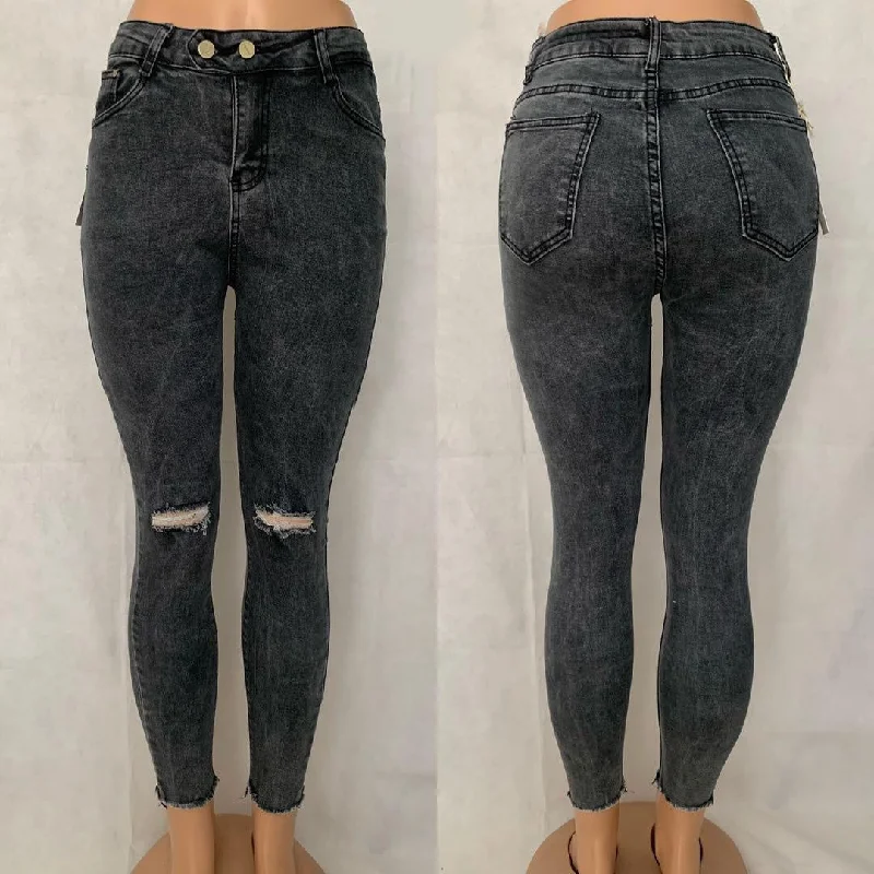 Distressed High Waisted jeans