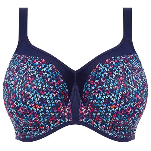 Elomi Energise UW Sports Bra Navy Geo