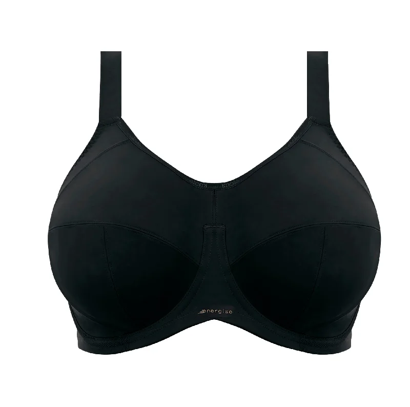 Energise Underwire Sports Bra With J Hook - Black