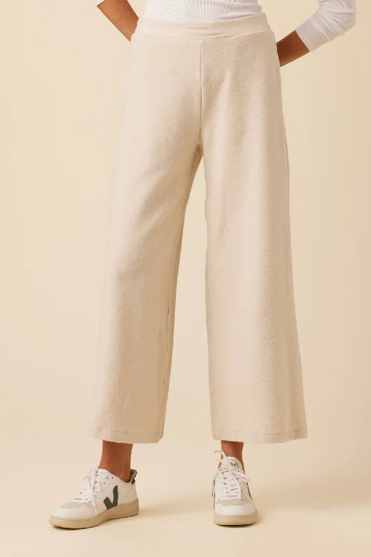 Eugenia Nouveau Fleece Pant - Brushed Oatmeal