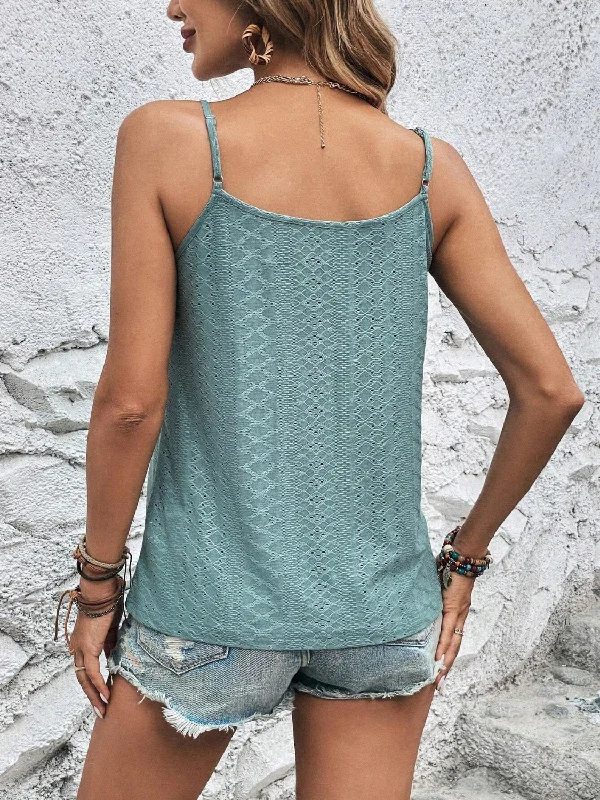 eyelet-v-neck-cami