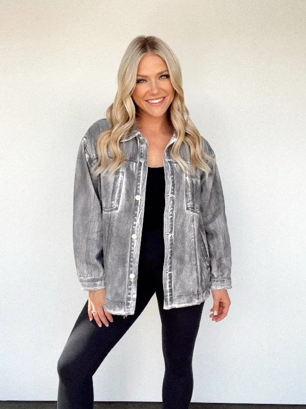 Grunge Glam Distressed Jacket