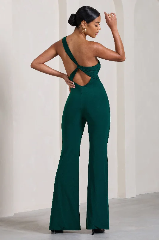 in-the-dark-bottle-green-sleeveless-asymmetric-flared-leg-jumpsuit-cl128840047