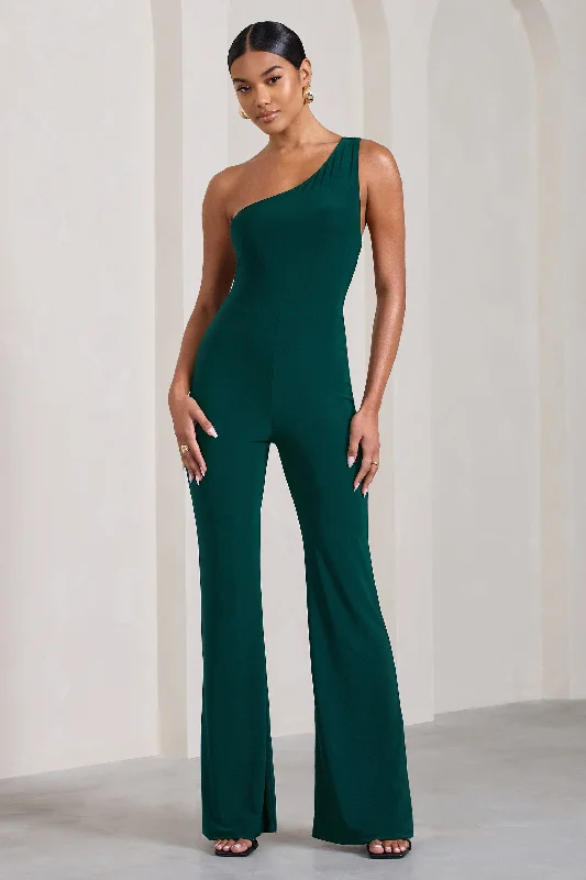 in-the-dark-bottle-green-sleeveless-asymmetric-flared-leg-jumpsuit-cl128840047