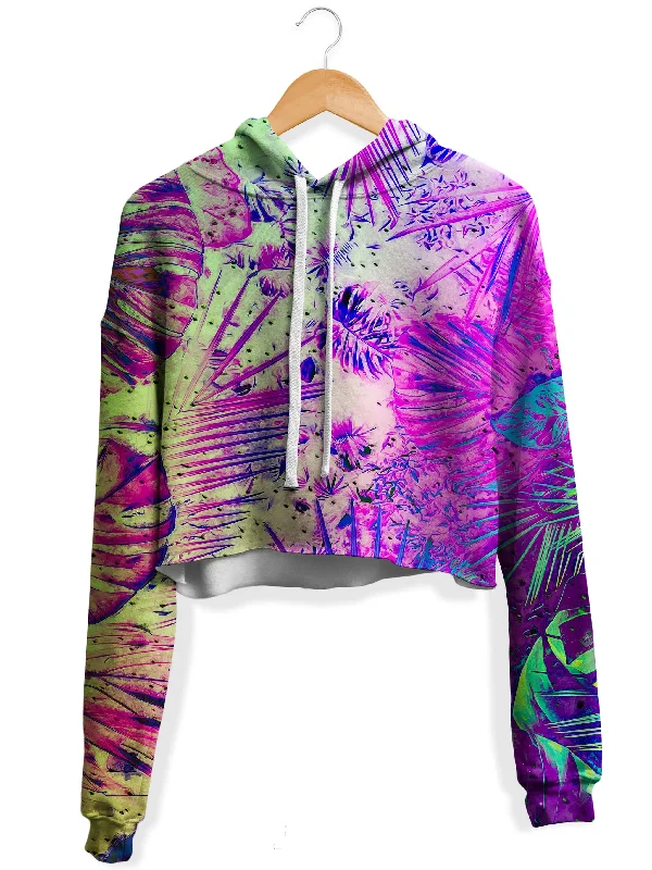 Junglist Holo Fleece Crop Hoodie