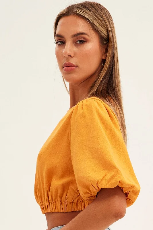 orange-crop-top-half-sleeve-boat-neck-linen-blend-wc9074x-47wb