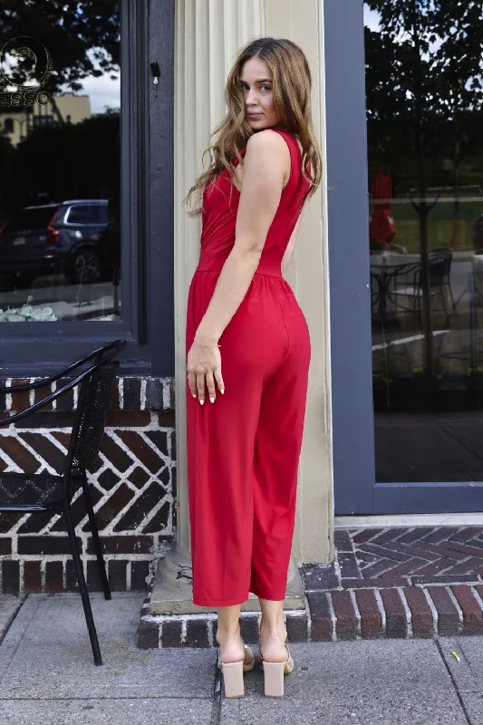 petite-v-neck-sleeveless-jumpsuit-red