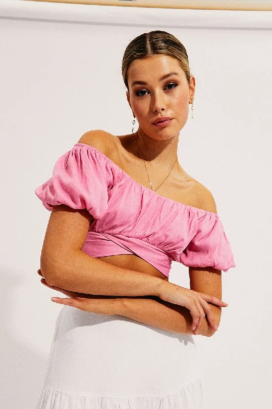 pink-crop-top-short-sleeve-sweetheart-neckline-tie-back-wc1191-81w