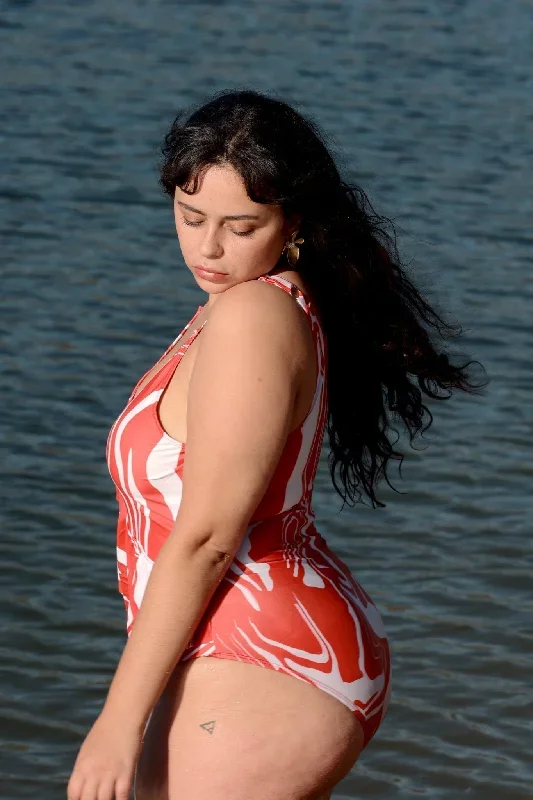 red-flame-of-sea-ruffles-one-piece-swimsuit