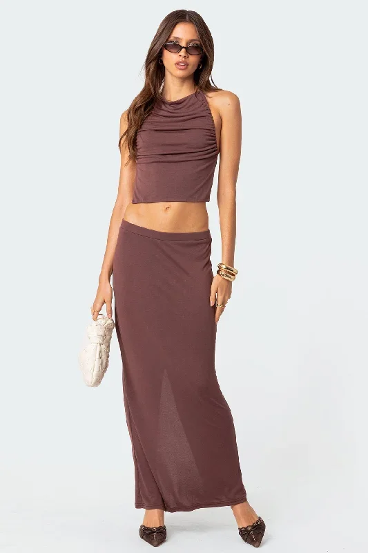 Kenzie Slitted Maxi Skirt