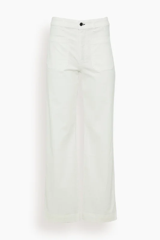 Sailor Twill Pant in Ivory