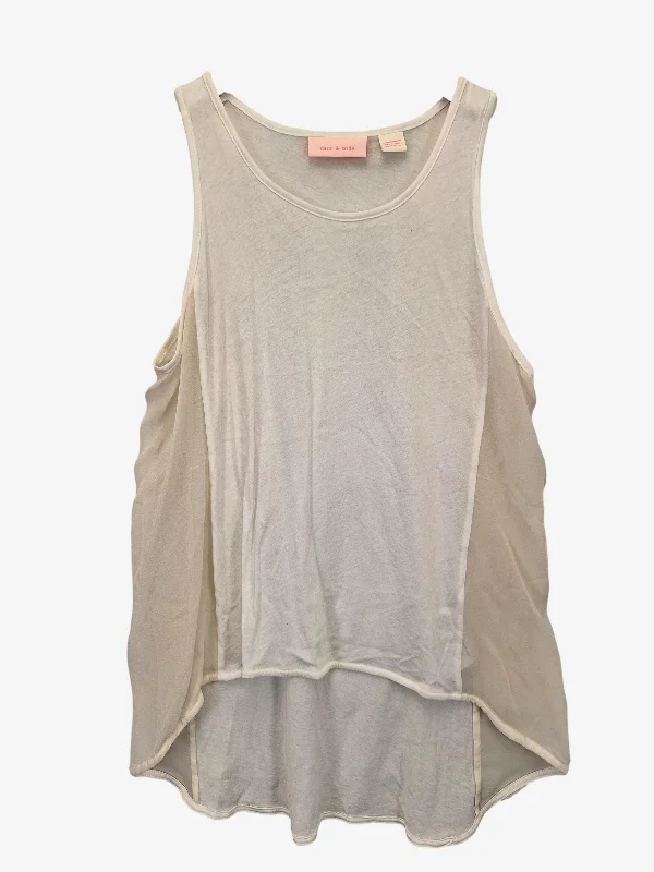 Sass & Bide Off White Silk Tank Top Size XXS