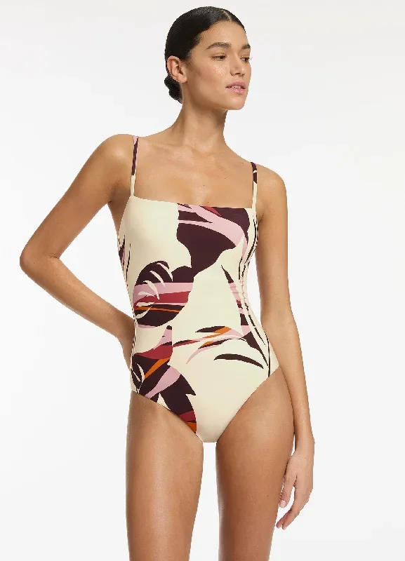 Shadow Palm Minimal Tank One Piece - Port