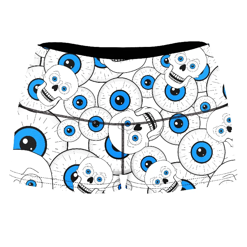 Skull Eye Balls High-Waisted Women's Shorts