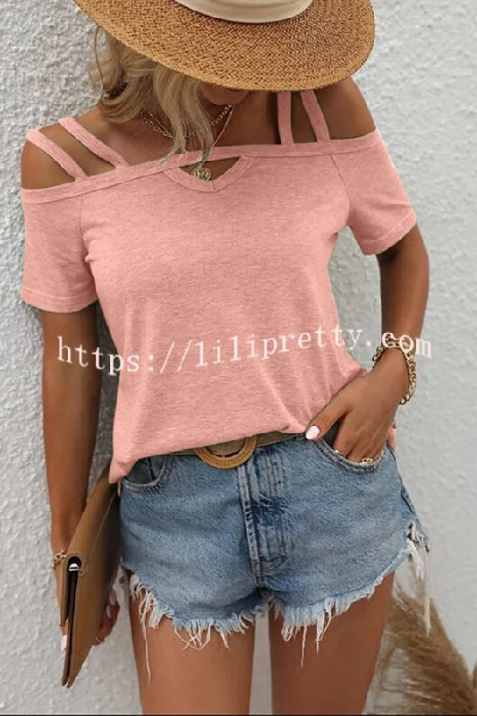 solid-color-cold-shoulder-casual-t-shirt