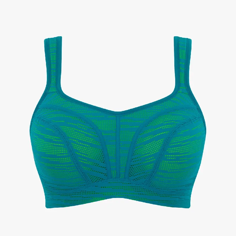 Panache Underwire Sports Bra In Teal Lime