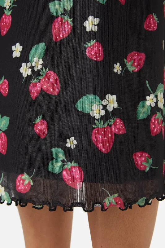 strawberry-mesh-skirt