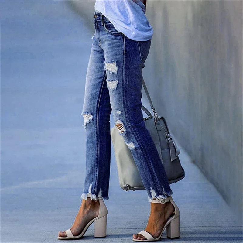 stretch-ripped-distressed-skinny-mid-waist-denim-pants