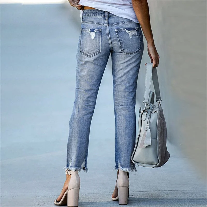 stretch-ripped-distressed-skinny-mid-waist-denim-pants