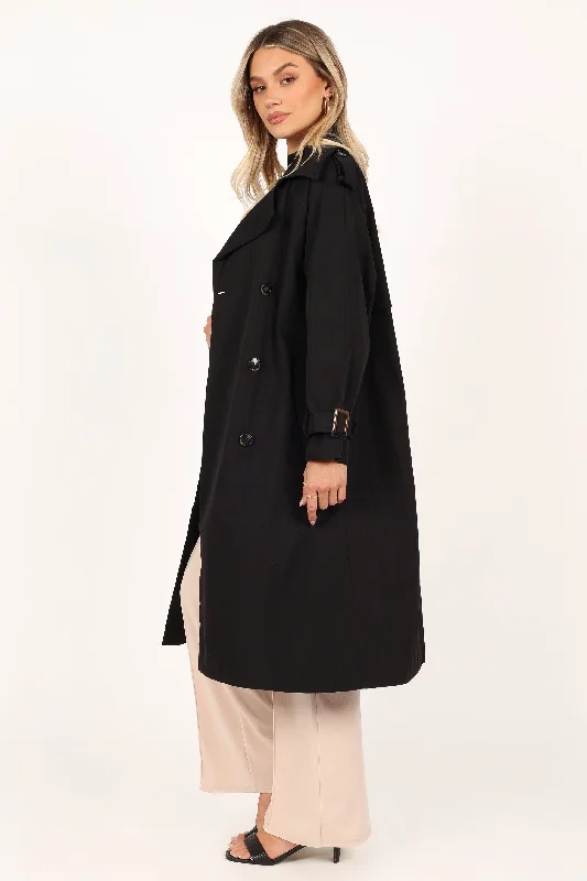 trina-button-front-trench-coat-black