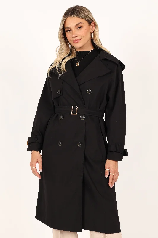 trina-button-front-trench-coat-black