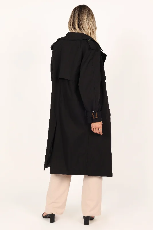 trina-button-front-trench-coat-black